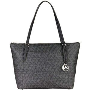 Michael‎ Kors $398 Ciara Large EW Top Zip SIgnature Coated Canvas Tote NWT